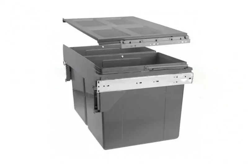 Ведро для мусора PRACTI ECO с креплением фасада 400 мм 2x16 л (PB-45-400MF-2X16-60A)