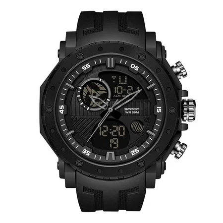 Наручний годинник Sanda 6012 All Black (2054)