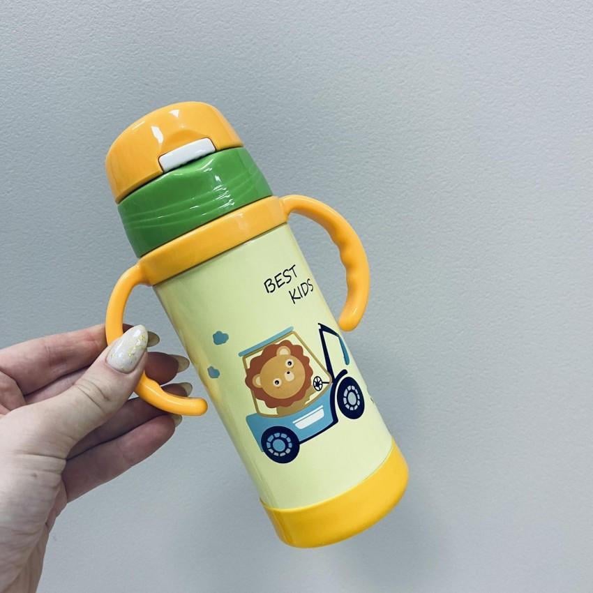 Термос детский A-PLUS 1775 с трубочкой из нержавеющей стали 320 мл Желтый (2331160726) - фото 2