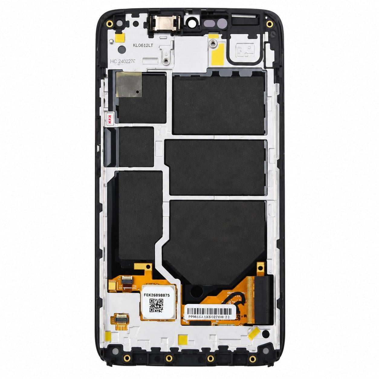 Экран сенсорный/LCD Motorola XT1254 Moto Droid Turbo с рамкой Black (29780939)