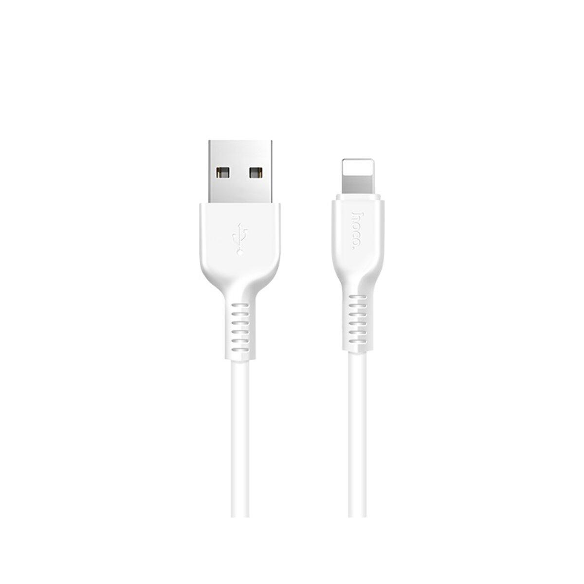 Кабель Hoco X13 USB to Lighnting 2,4A PVC Connectors 1 м White (6957531061151)