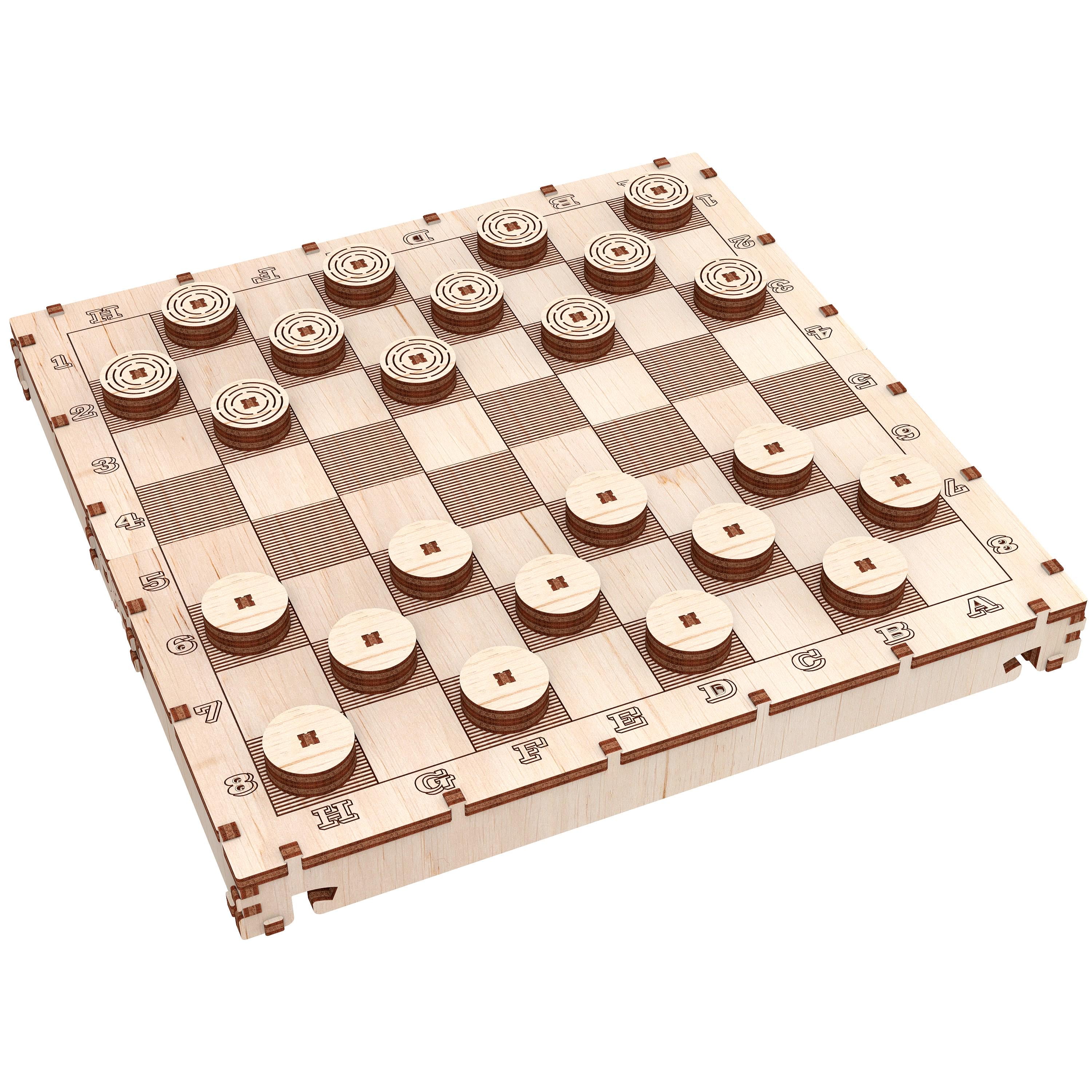 Конструктор деревянный Mr.Playwood Шашки (10902)