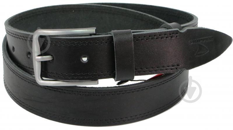 Ремень мужской из кожи под джинсы Skipper 3.8 см Черный (1306-38) Ремень мужской из кожи под джинсы Skipper 3.8 см Черный (1306-38)