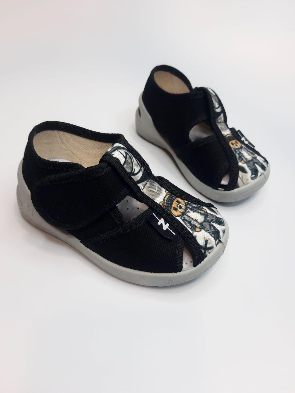 Тапочки Waldi текстильные для мальчика р. 22 14,3 см Черный (360/51-722)