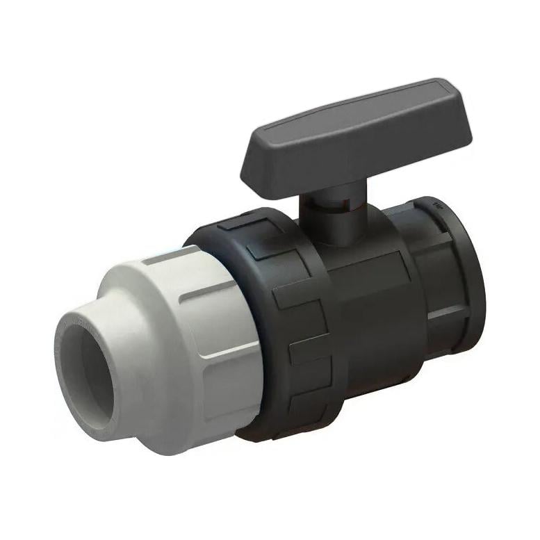 Кран шаровый COS ПЕ зажим c внутренней резьбой 32х1"