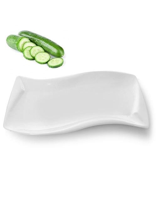 Страва порцелянова Хвиля 12" 30,5х20 см Білий (MC2618-12)