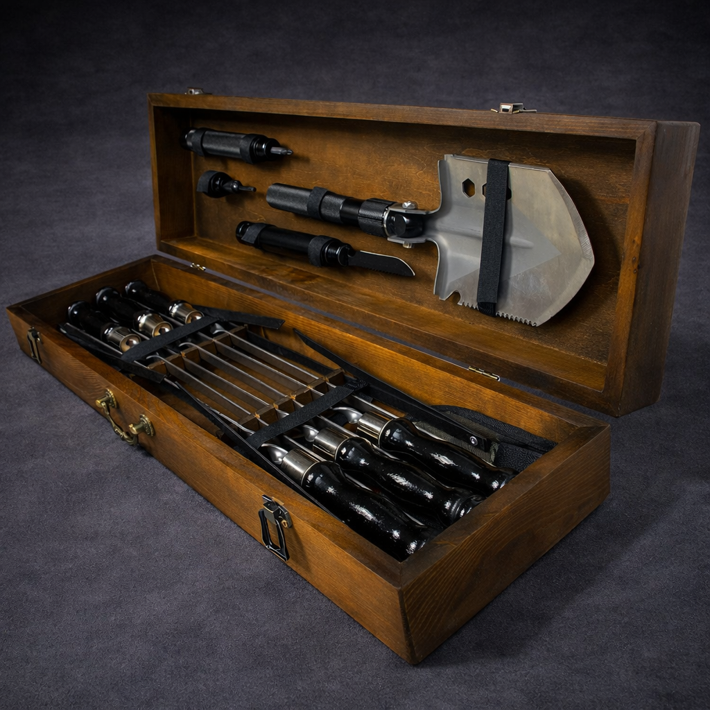 Подарочный набор шампуров Jooki Индиана Джонс темный (10175)