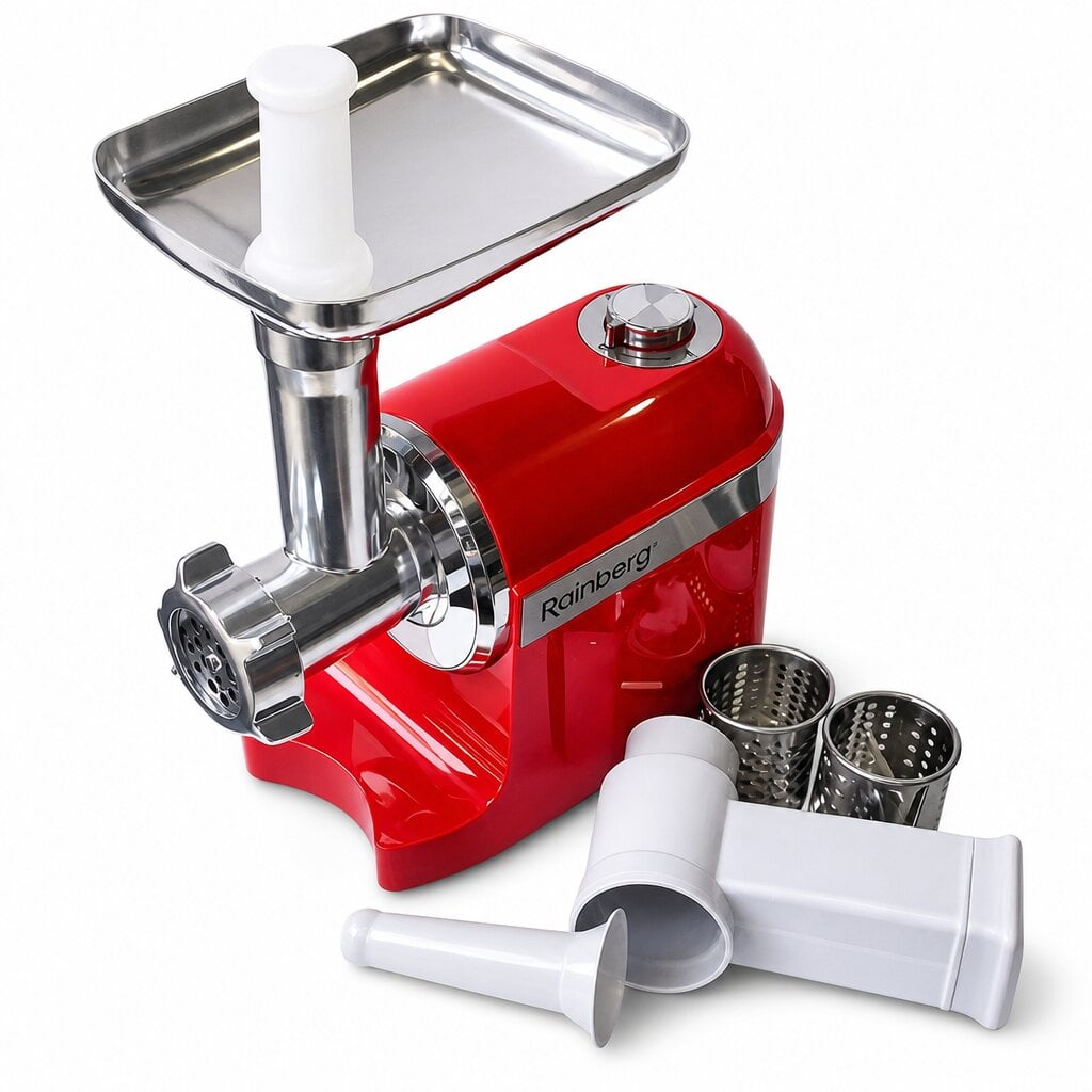 М'ясорубка електрична Rainberg RB-2270 3800 Вт з соковичавницею та овочерізкою 3в1 (2911371432)
