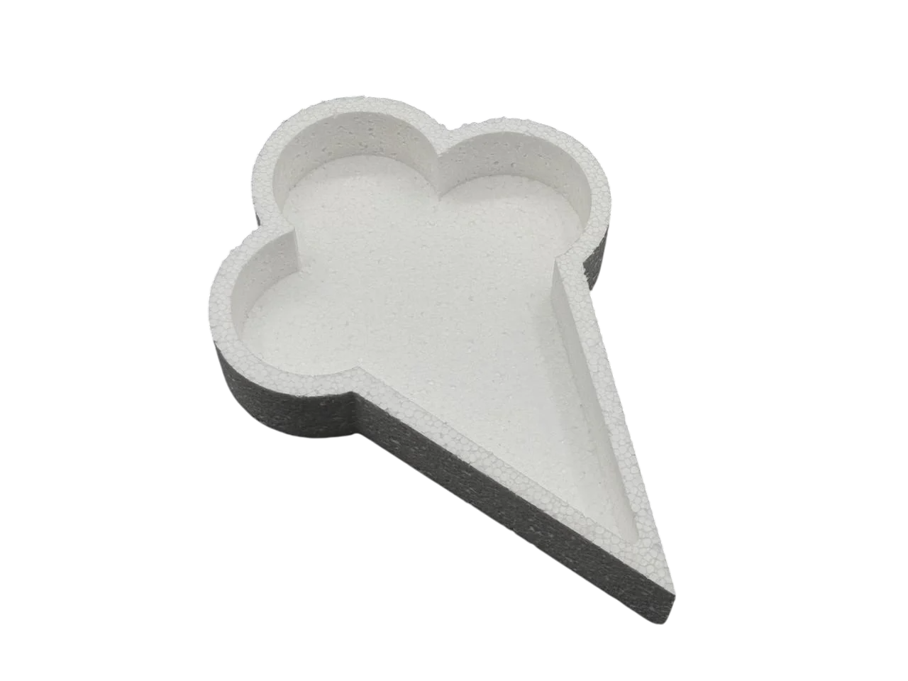 Пенобокс для декорирования пенопластовая заготовка для рукоделия 37,5х23,5 см Белый (PNB-017)