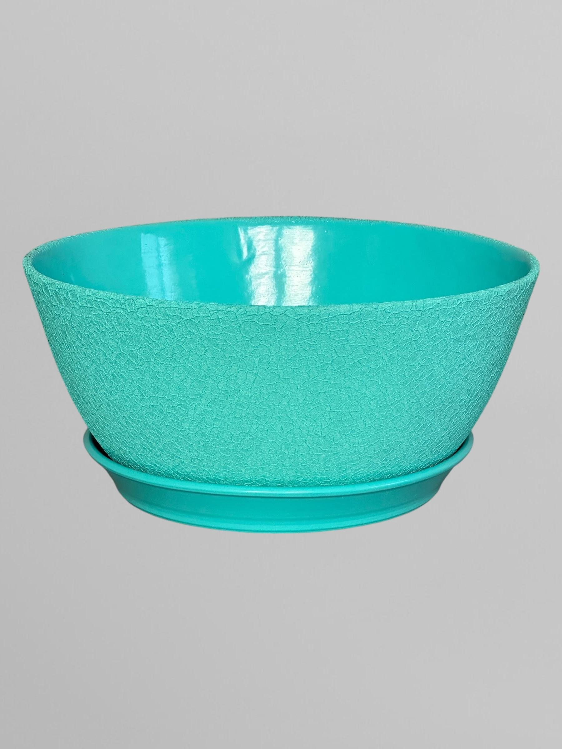 Горщик для квітів керамічний Бонсайниця шовк 5,5 л Бірюзовий (Г03009) - фото 1 Горщик для квітів керамічний Бонсайниця шовк 5,5 л Бірюзовий (Г03009) - фото 1