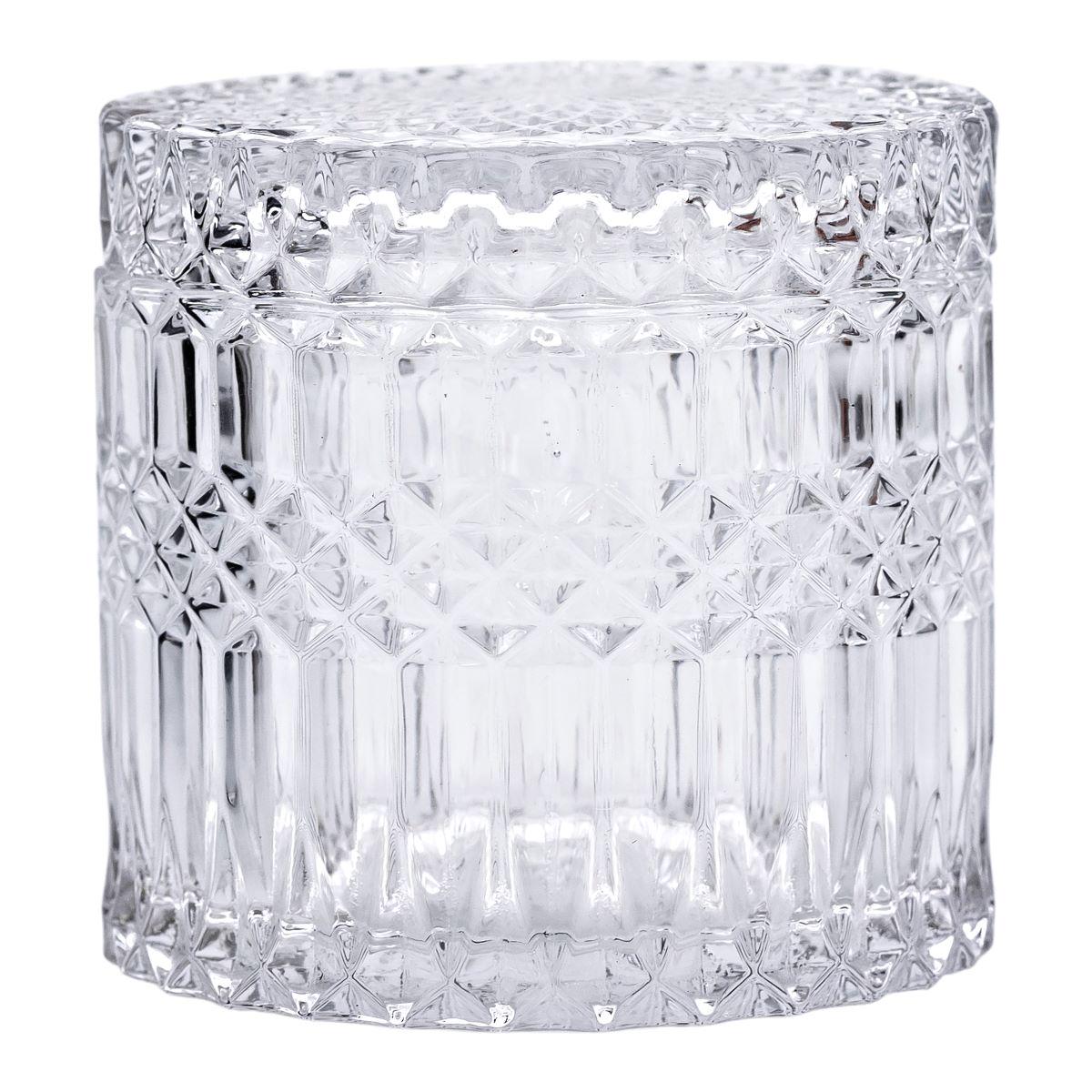 Цукерниця з кришкою HP-4-99 кругла скляна 9 см (6968) - фото 4 Цукерниця з кришкою HP-4-99 кругла скляна 9 см (6968) - фото 4