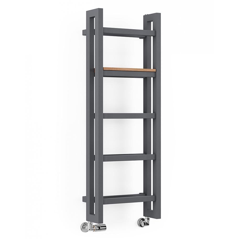 Полотенцесушитель комбинированный Terma STAND тэн MOA с вентилем Integra 1150x500 мм Black mat (677)