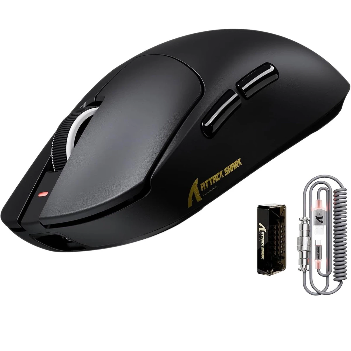 Комп'ютерна мишка attack shark X8 ULTRA 42000 DPI PAW3950MAX 8K 2.4G/USB-C з кабелем/Bluetooth Black (29817158)