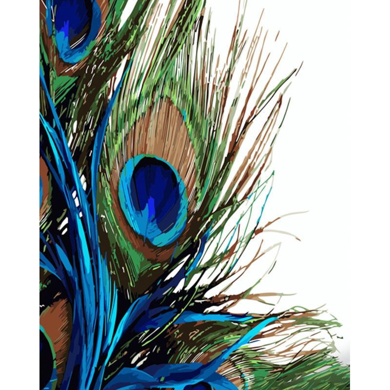 Картина по номерам Strateg Премиум Перья павлина с лаком и уровнем 40x50 см (GS1361) Картина по номерам Strateg Премиум Перья павлина с лаком и уровнем 40x50 см (GS1361)