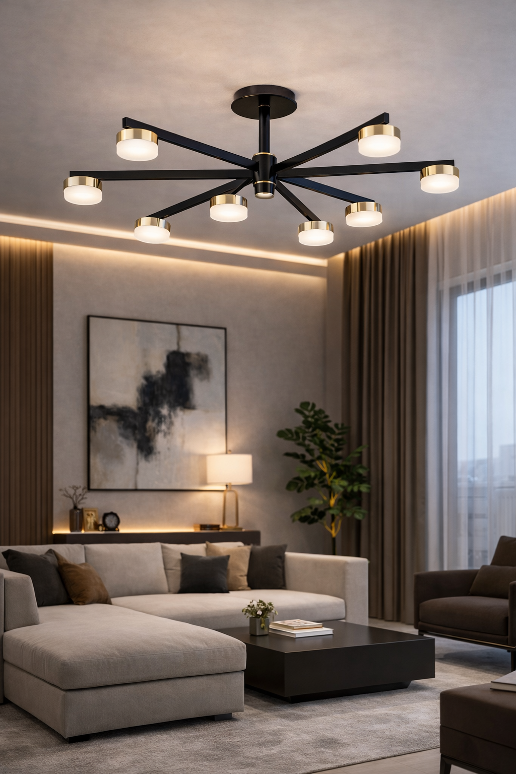 Люстра Axis Aureo LED 3 режима 32W 8 (20213/8)