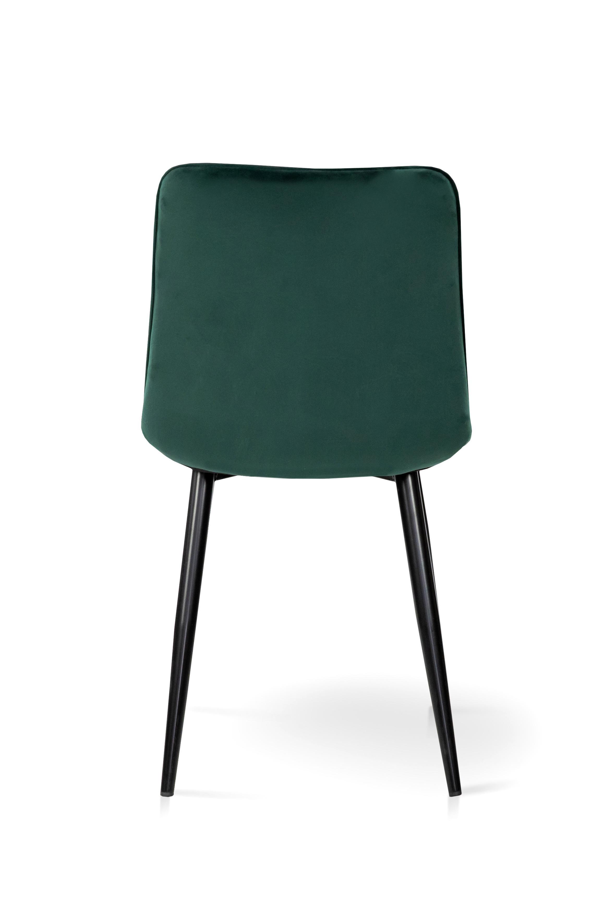 Стілець для кухні та вітальні ГРЕЙС Віллі 480х890х560 мм Чорний/Зелений (GAА0057595) - фото 4 Стілець для кухні та вітальні ГРЕЙС Віллі 480х890х560 мм Чорний/Зелений (GAА0057595) - фото 4