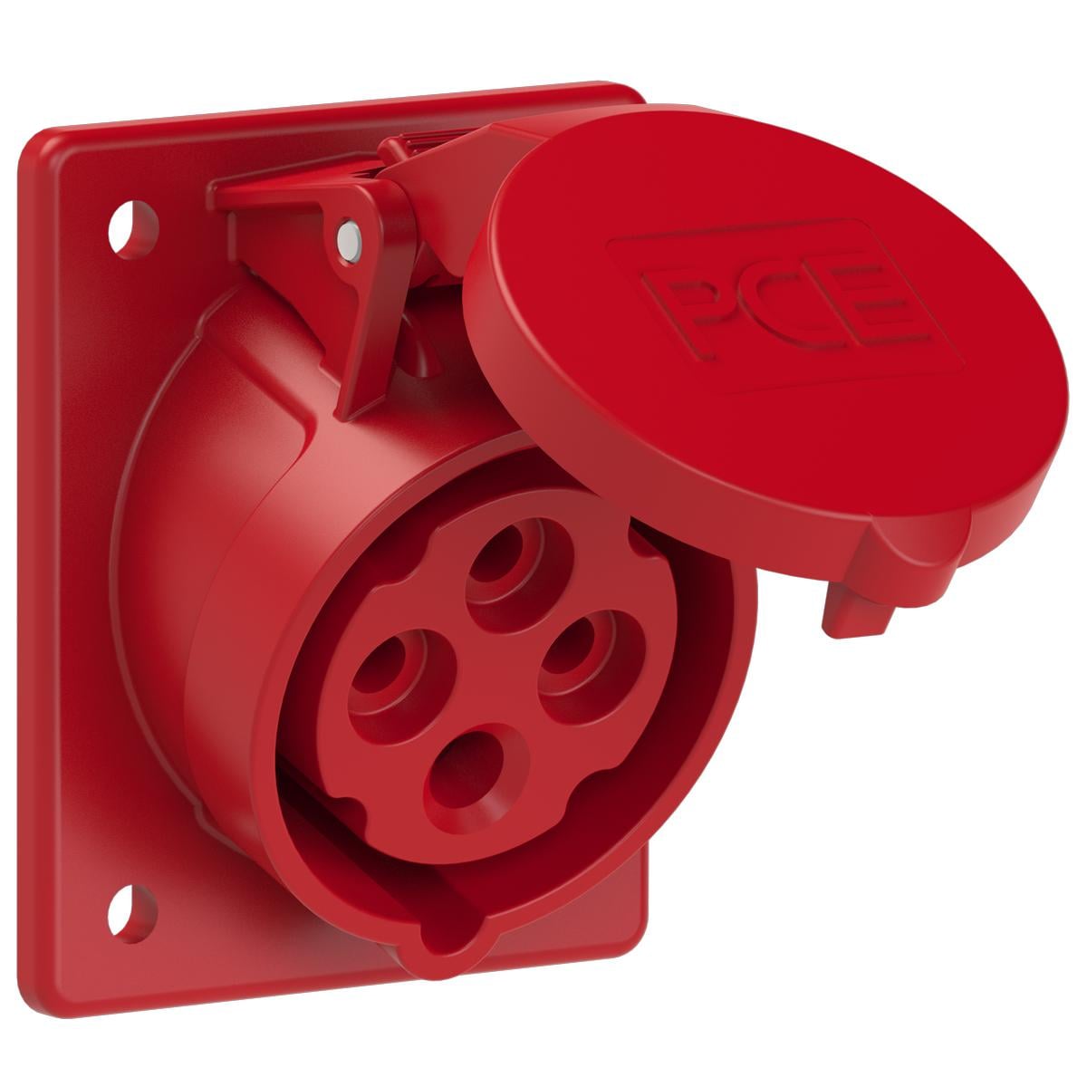 Силова розетка вбудована похила PCE 3P+E IP44 16A 400V (414-6)