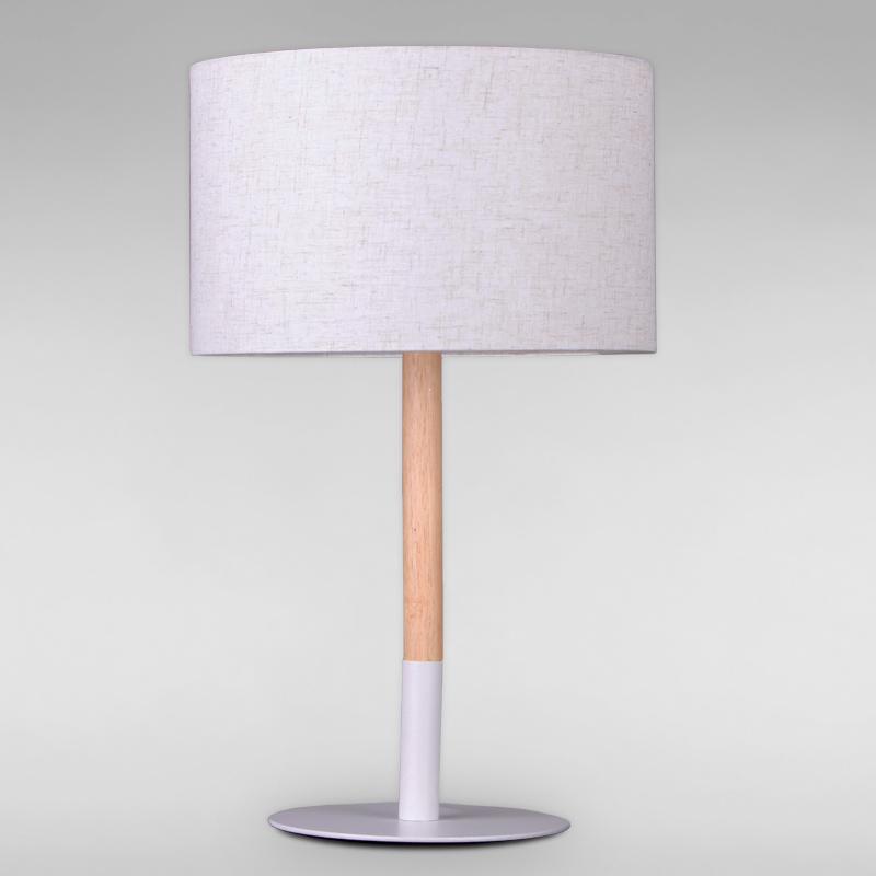 Настольная лампа с абажуром Light House DL-18319 Белый/Бежевый