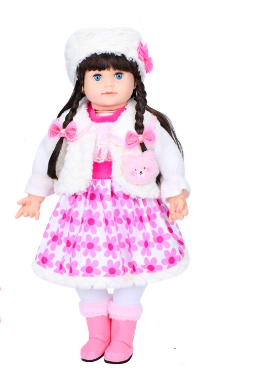 Кукла мягкая интерактивная брюнетка Соломия 100 фраз/подвижная/закрывает глаза 56 см (M 5750 I UA)