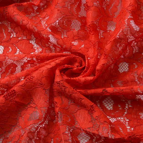 Ткань гипюр IDEIA Индонезия 2 1,45 м Алый (2200004108643)