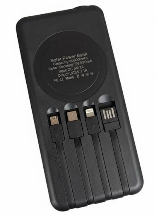 Повербанк універсальний Li-ion USB Type-C Lightning з ліхтарем та кабелями 50000 mAh (2104618801)