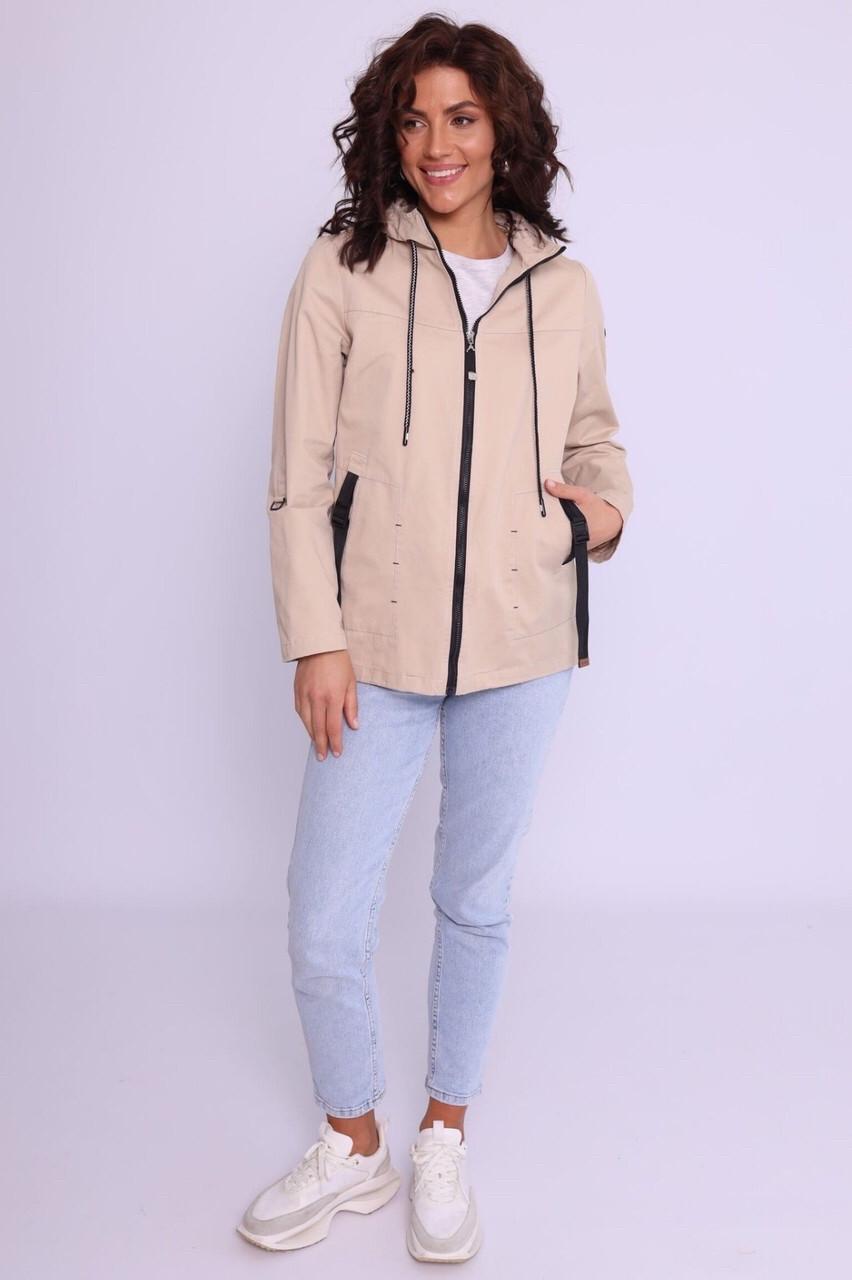 Женская летняя куртка 5XL Бежевый