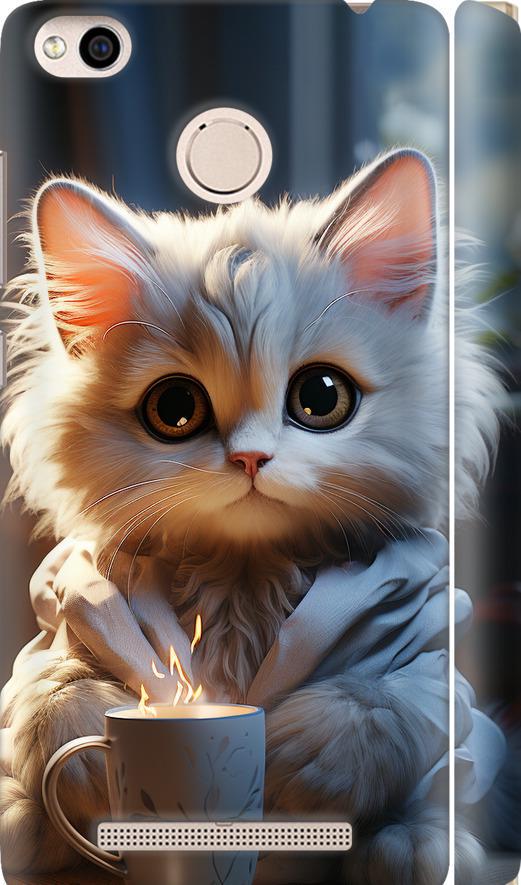 Чехол на Xiaomi Redmi 3x White cat (5646m-441-42517)