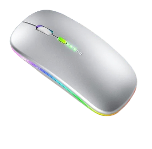 Мышь компьютерная/беспроводная Macarone Bluetooth/USB Серый