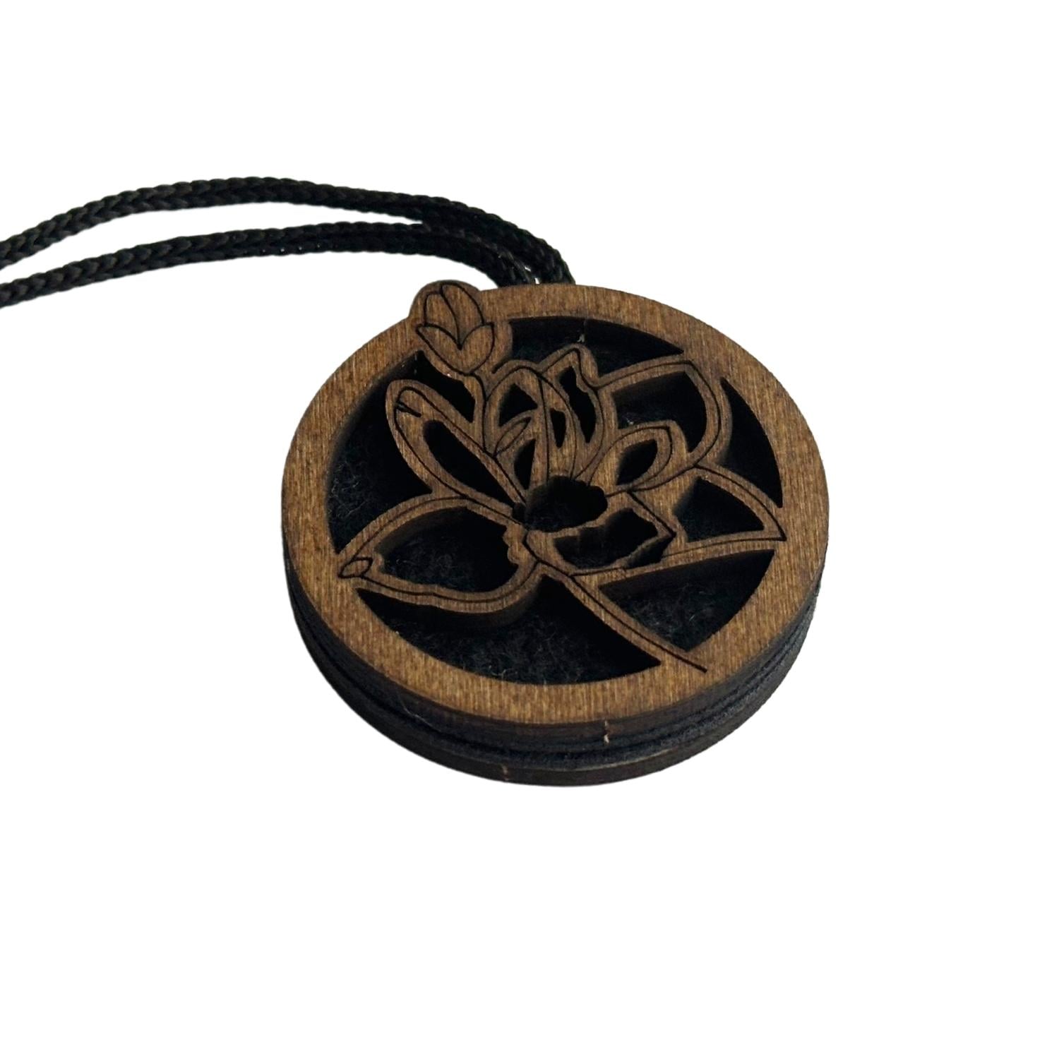 Ароматизатор в авто Цветок из дерева ручной работы (2299)