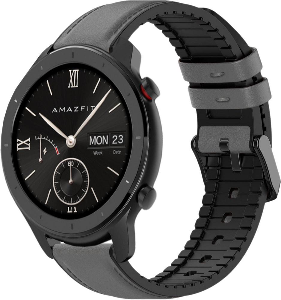 Ремінець шкіряний Tamyx для Amazfit GTR 42 мм Grey (31595-33)