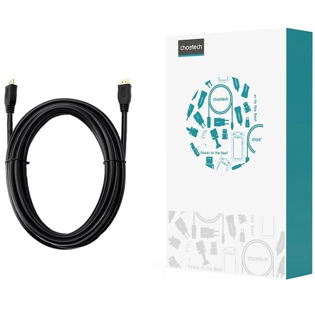 Кабель Choetech HDMI to HDMI MM V2.1 8K-60Hz 4K-120Hz 5 м Black (XHH-TP21-BK) - фото 2 Кабель Choetech HDMI to HDMI MM V2.1 8K-60Hz 4K-120Hz 5 м Black (XHH-TP21-BK) - фото 2