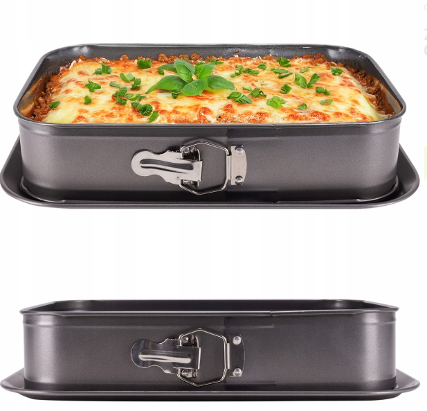 Форма для запікання Kamille Vizo зі змінним дном вуглецева сталь 39,5x28x8 см (6040) - фото 8 Форма для запікання Kamille Vizo зі змінним дном вуглецева сталь 39,5x28x8 см (6040) - фото 8