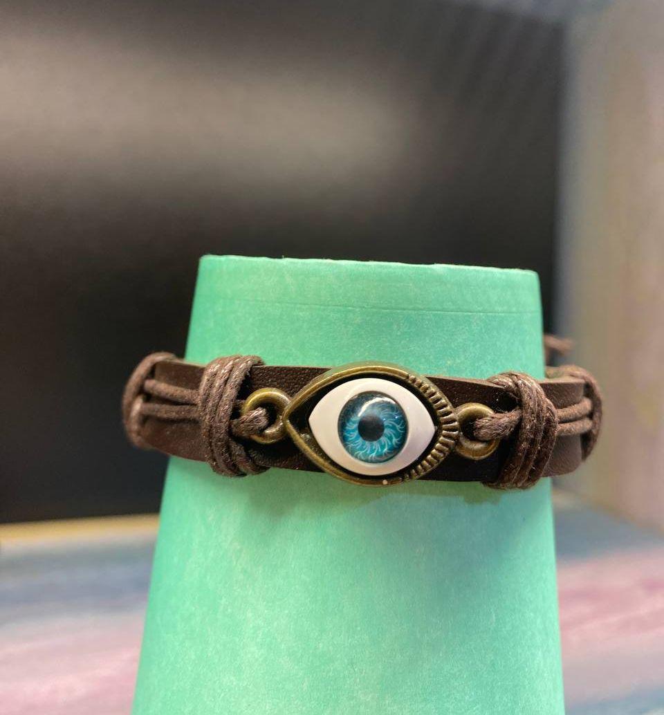 Браслет из экокожи PG06121 Глаз с металлическими вставками 6 см (14244815) Браслет из экокожи PG06121 Глаз с металлическими вставками 6 см (14244815)