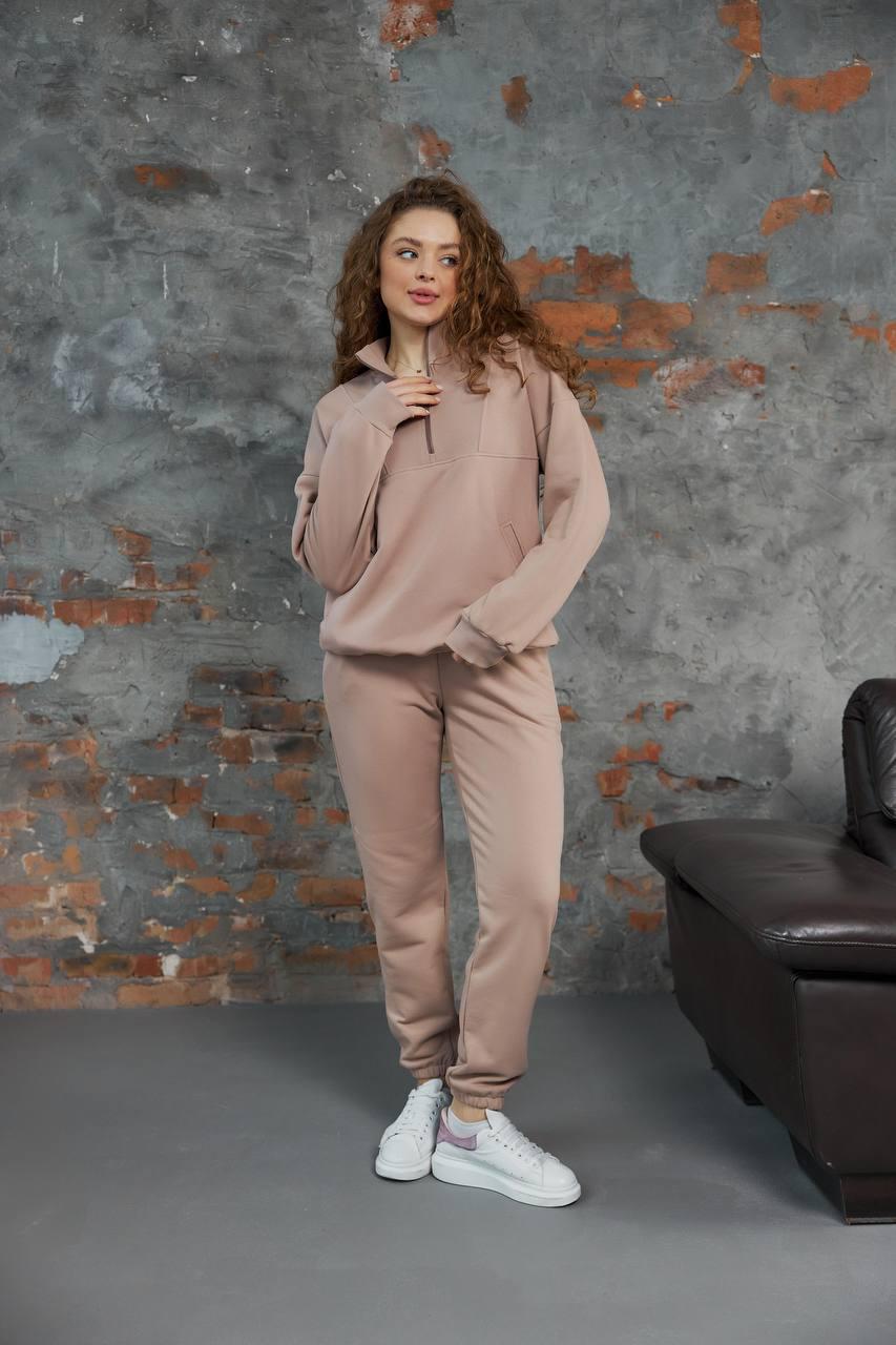 Костюм спортивный женский М148.3 3-х нитка M Кофейный (173-1-61)