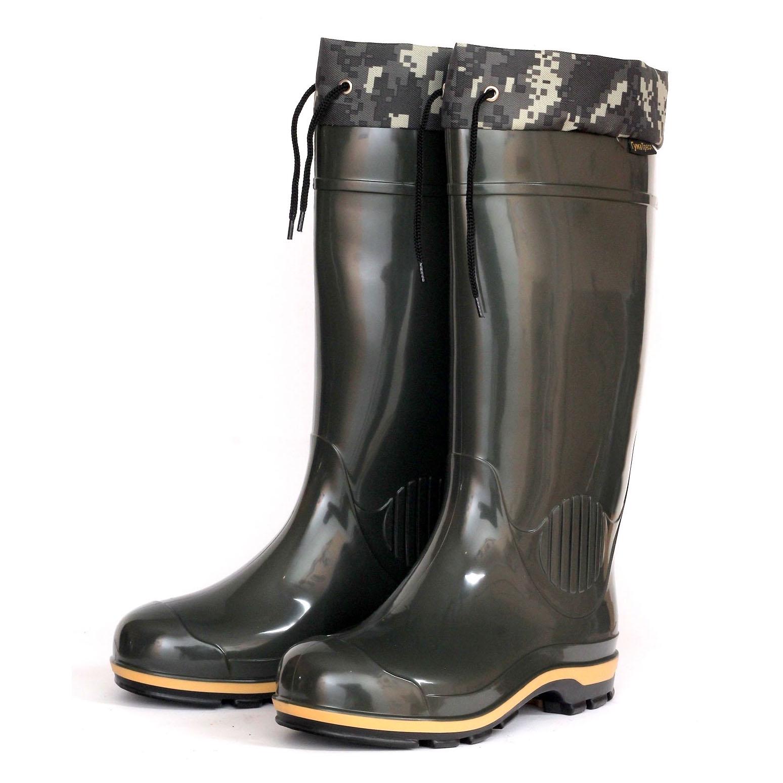 Чоботи чоловічі ГумаТрест М-01 УМТ утеплені з манжетою р. 42 Олива (М-01 УМТ42)