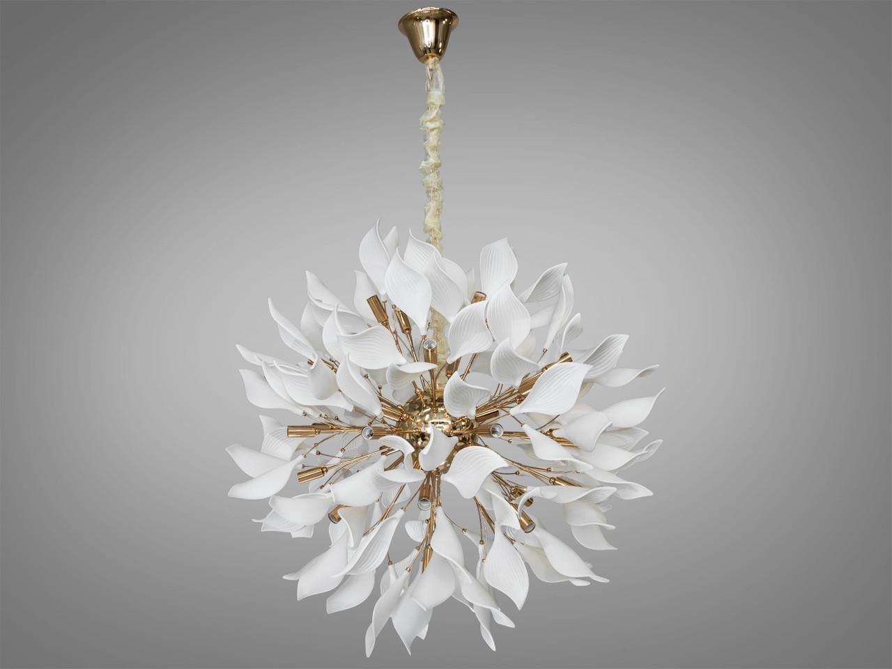 Люстра подвес EcoLed 40 ламп 7172-32+8P GD Золотой