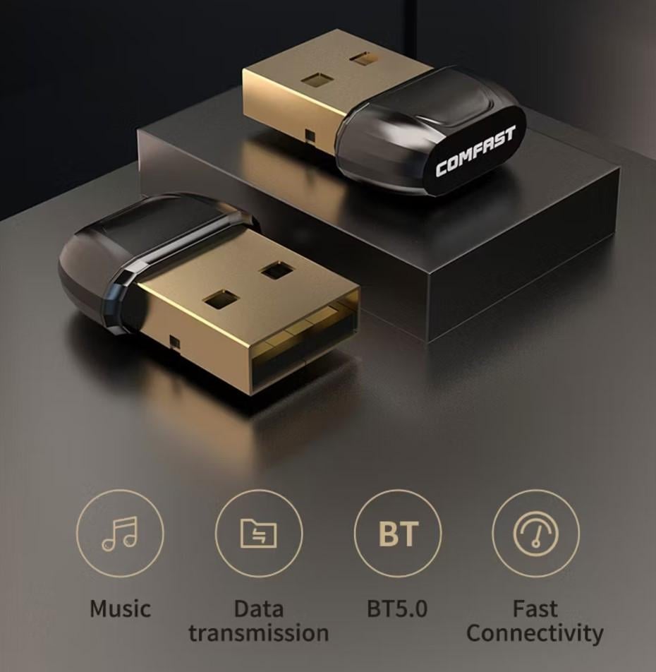 Адаптер Comfast CF-B01 V5.0 Bluetooth USB для компьютера/ноутбука (2433633254) - фото 4 Адаптер Comfast CF-B01 V5.0 Bluetooth USB для компьютера/ноутбука (2433633254) - фото 4