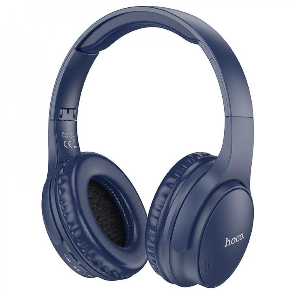 Наушники беспроводные Hoco W40 Mighty Bluetooth Голубой (39189 blue)