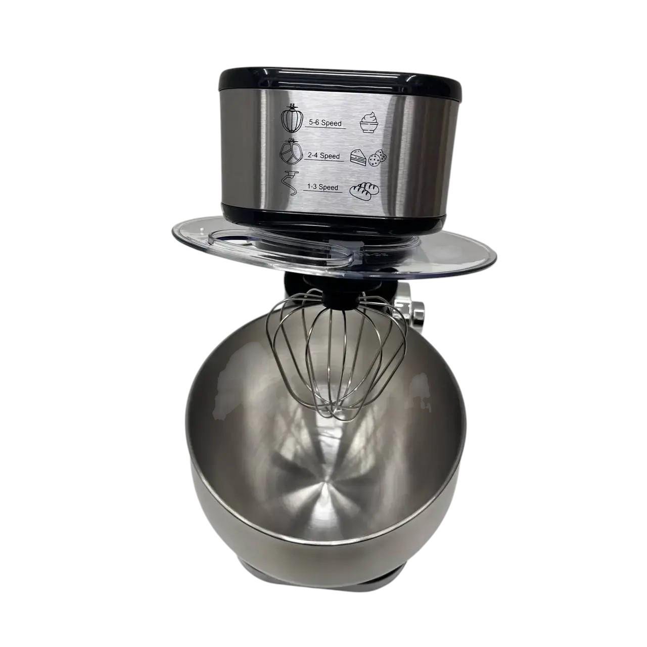 Комбайн Zepline з чашею із нержавіючої сталі 3500 Вт 6 л Чорний (ZP-136) - фото 2