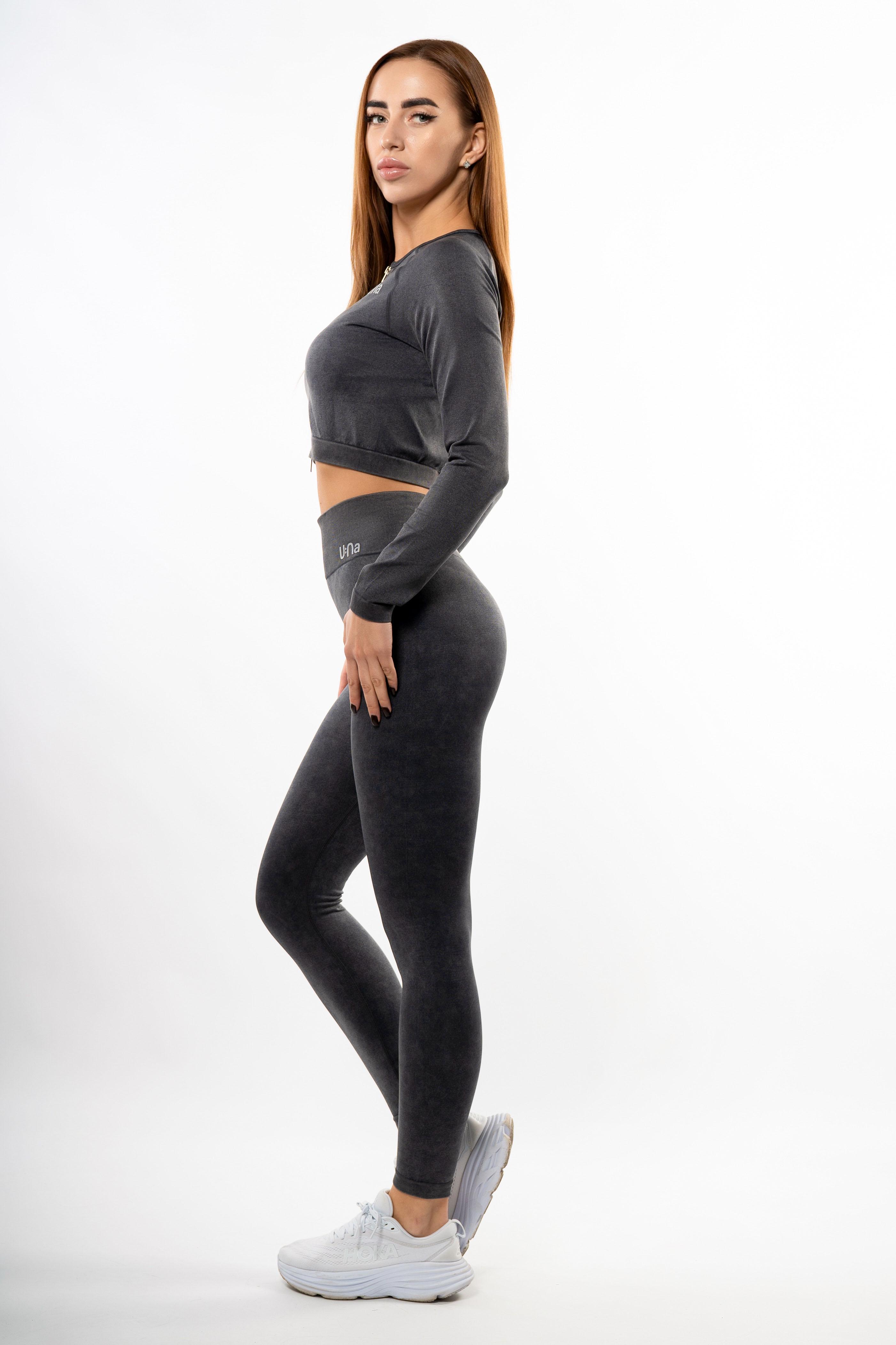 Лосины женские спортивные U:na 346838 M/L Графит (346838_M/L)