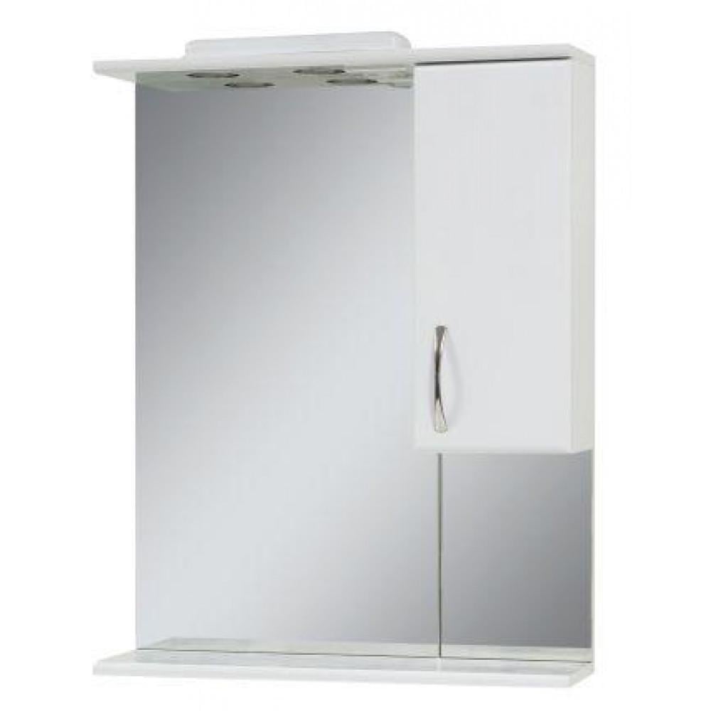 Зеркало для ванной комнаты Z-65 со шкафчиком Белый (1931334062)