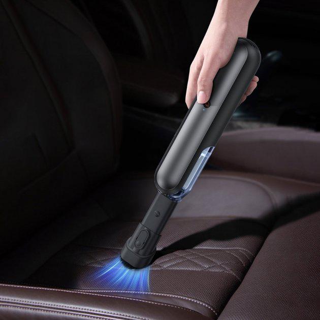 Автомобильный пылесос беспроводной портативный Baseus A1 Car Vacuum Cleaner Dark Space Black (VCAQ010001) - фото 8