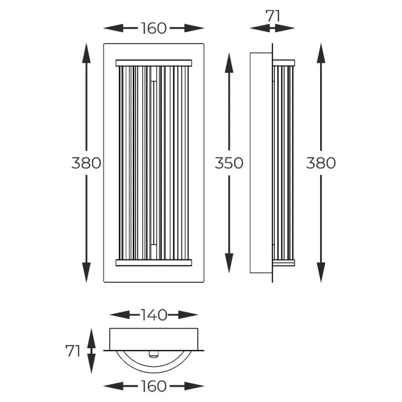 Настенный светильник Zuma Line MB3114-1-3GT CALLY - фото 4 Настенный светильник Zuma Line MB3114-1-3GT CALLY - фото 4