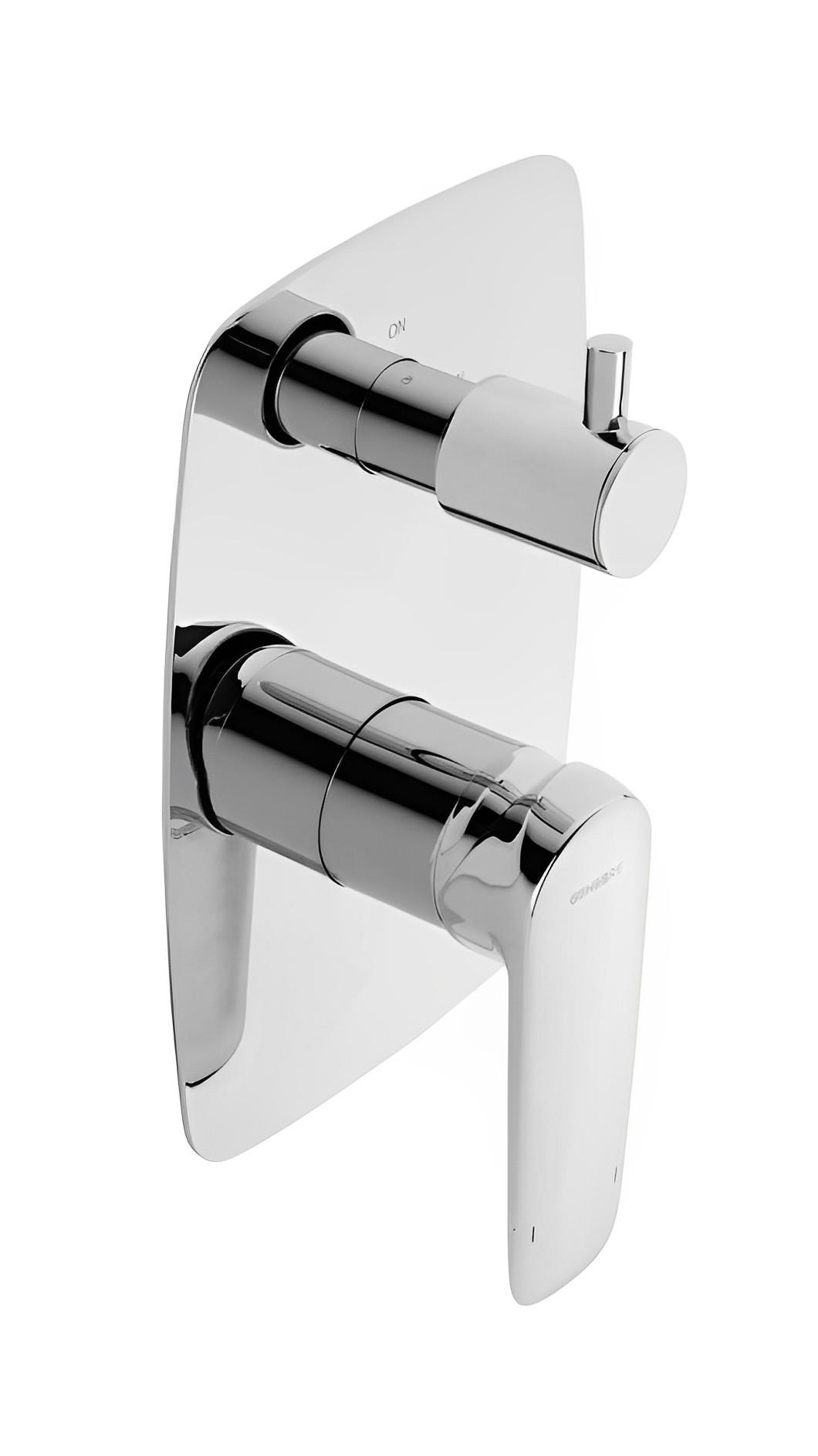 Смеситель для ванны и душа GENEBRE Kode 62117 31 45 66 встраеваемый на 2 зоны (19720)