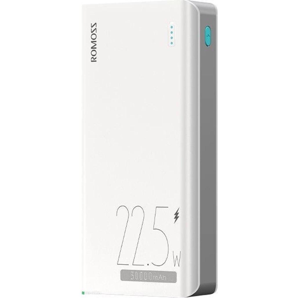 Зовнішній акумулятор Romoss Sense 8F 30000 mAh 22,5W White (PHP30-711-1133H)