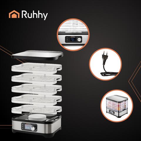 Сушарка для грибів/фруктів/овочів РК-дисплей програмування до 72 год 10 л (29844036) - фото 4 Сушарка для грибів/фруктів/овочів РК-дисплей програмування до 72 год 10 л (29844036) - фото 4