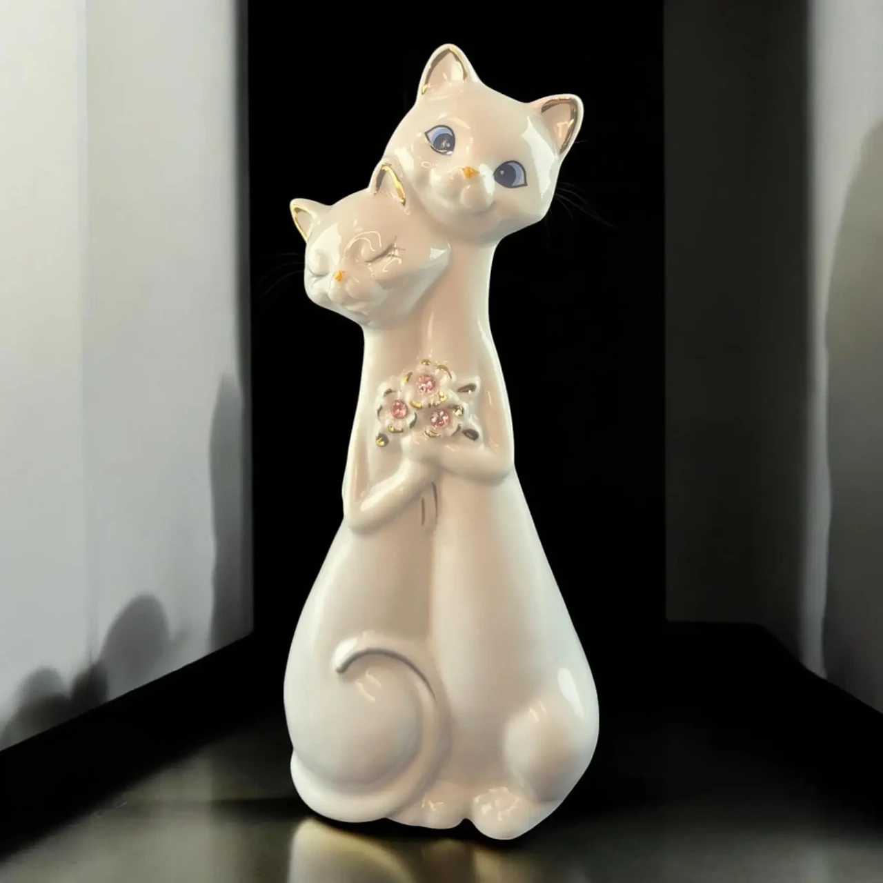 Статуетка Кішки пари порцелянові 17,5х7,7х5 см