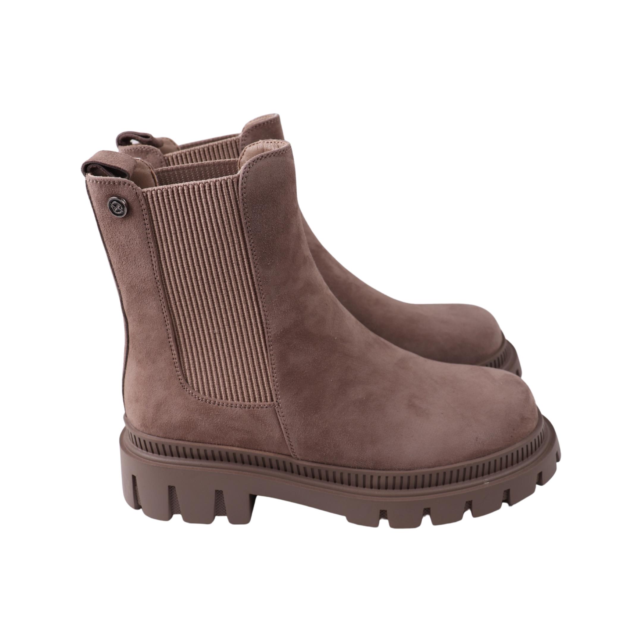 Ботинки женские Melanda 227-23DHC натуральная замша р. 39 Капучино (29184487)