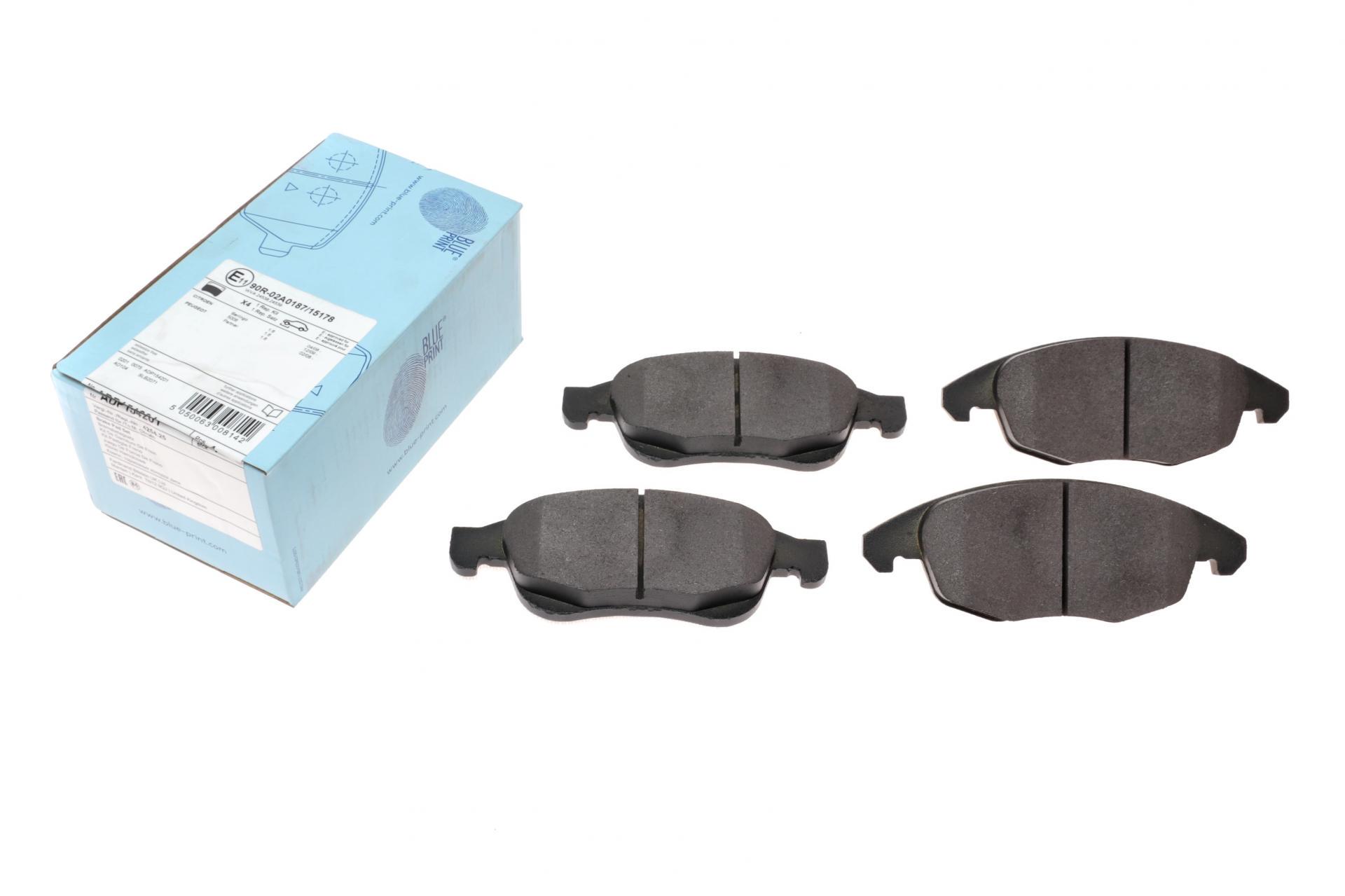 Тормозные колодки передние BLUE PRINT для Citroen Berlingo/Peugeot Partner 08- (ADP154201)