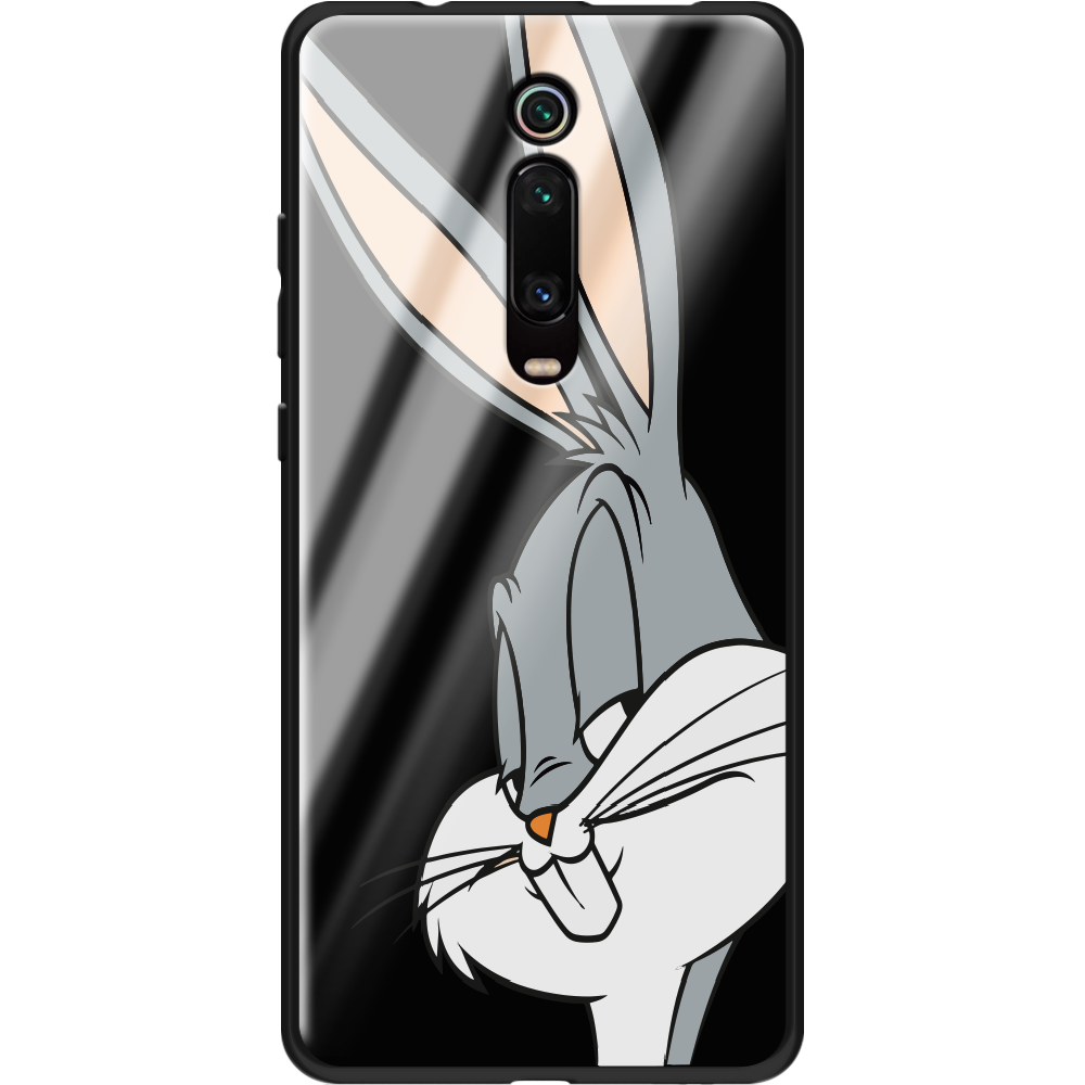 Чехол BoxFace Xiaomi Mi 9T / Mi 9T Pro Lucky Rabbit Черный силикон со стеклом (37376-bk81-37743)